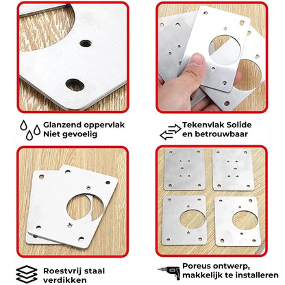 Reparatieset voor kastscharnier