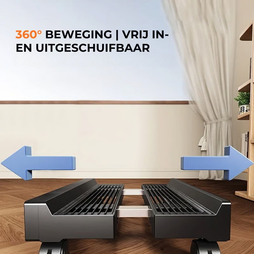 Verstelbare Computerstandaard met Wieltjes