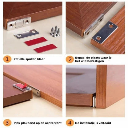 Kastdeuren easy-fix magneten