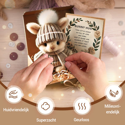 🐇 Paasactie Handgemaakte Mini Konijnen Knuffeltjes
