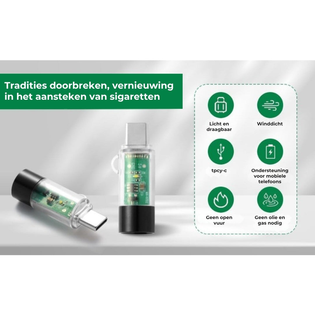 Mini USB-C-plasma-aansteker