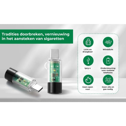 Mini USB-C-plasma-aansteker