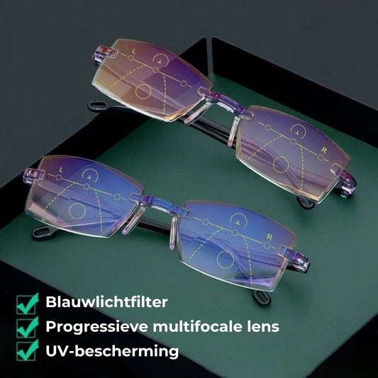 🔥Randloze Bifocale Ver- en Dicht Bril - Blauwlichtfilter