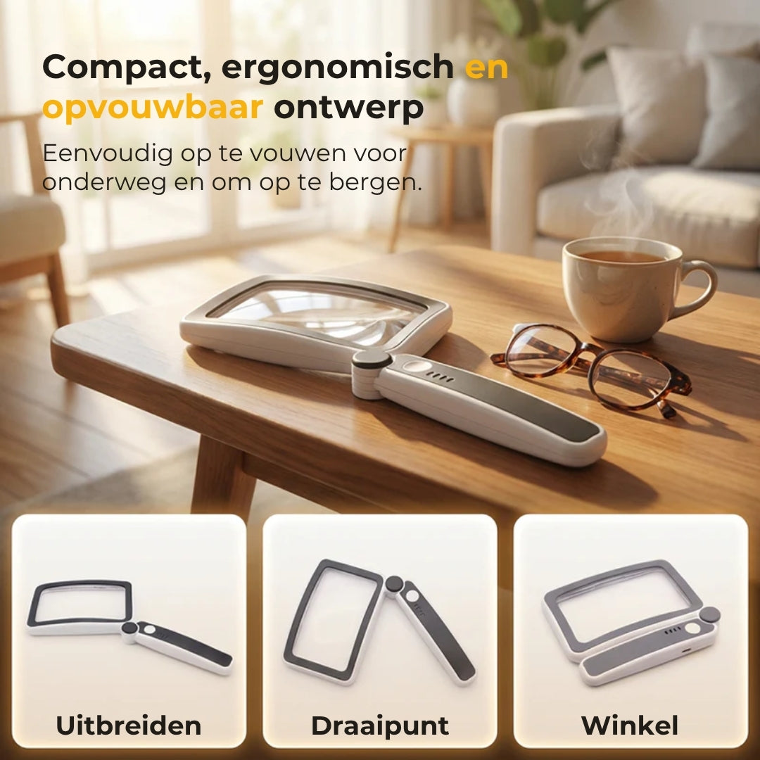 Handloep met ingebouwde lamp