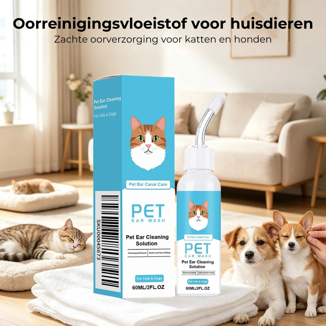 Oorreinigingsdruppels voor Honden en Katten 60 ml