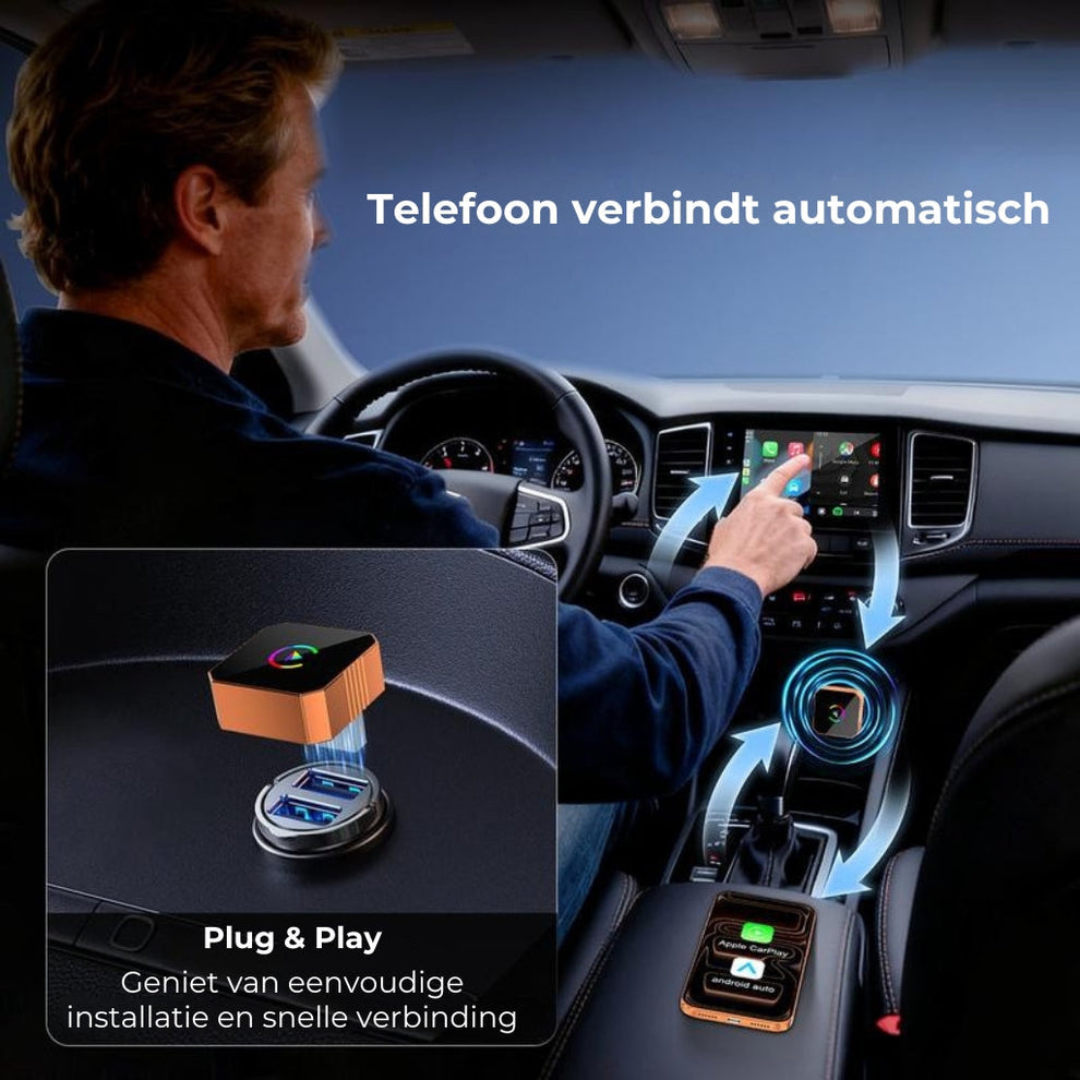 CarPlay Adapter in de auto