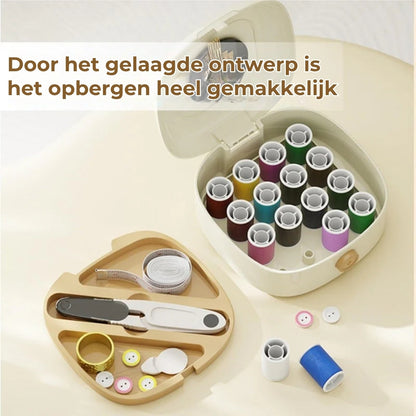 Magnetische naaiset in twee lagen