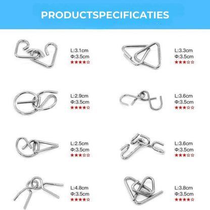 Hersenkraker Metalen Puzzelset