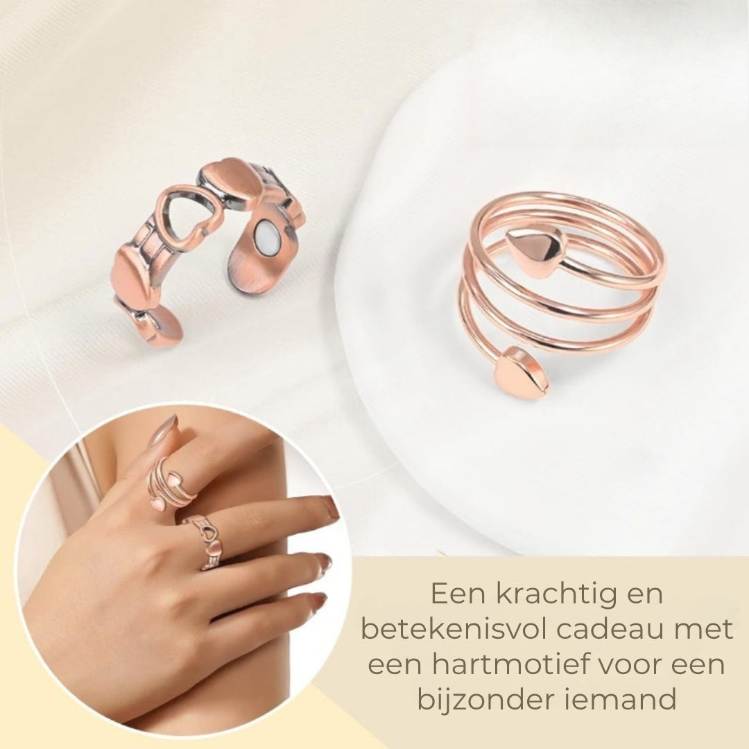 Koperen Wellnessring - Magnetisch en Verstelbaar