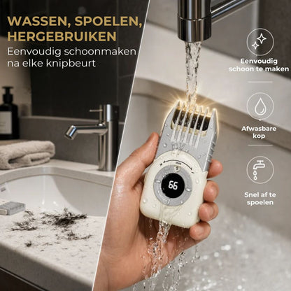 Draadloze Haartrimmer met Digitaal Display