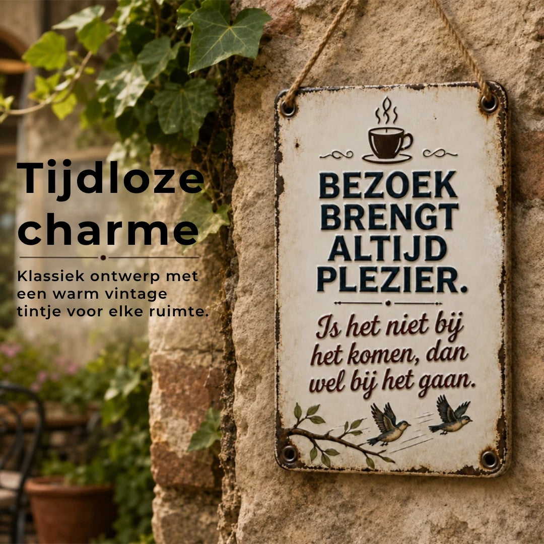 Nostalgisch Welkomstbord