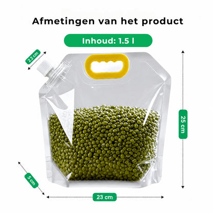 Herbruikbare Voedselbewaarzakken - 5 Liter - 3 Stuks