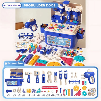 Kleine makersworkshop – Montessori Werktuigset ✨