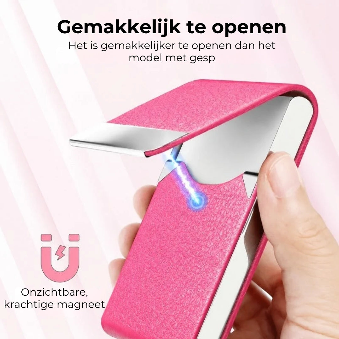 Magnetische Kaarthouder - Suède en Clipdesign