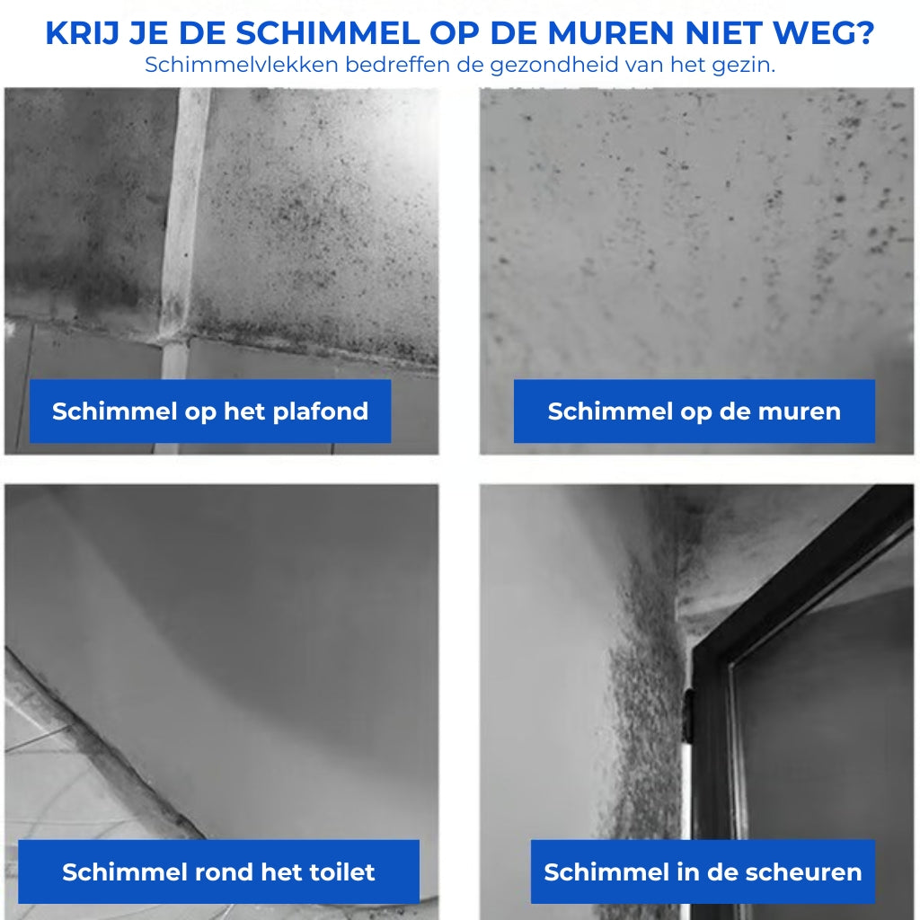 Snelwerkende anti-schimmel muurrandspray