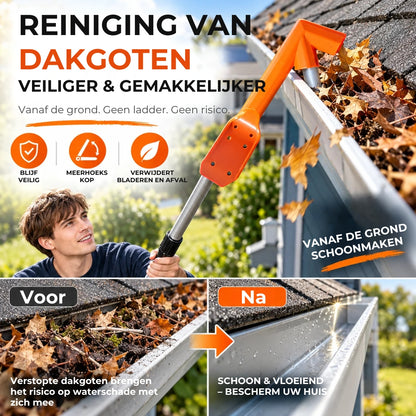 Ergonomische Dakgootreiniger