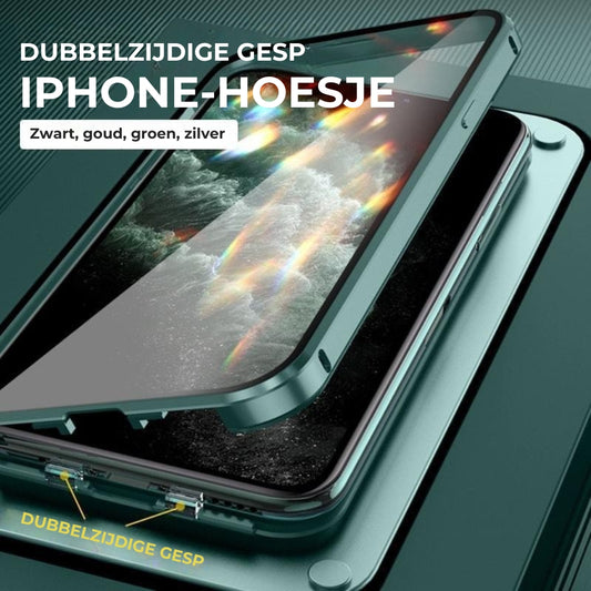 Tweezijdige iPhone-hoes met gesp