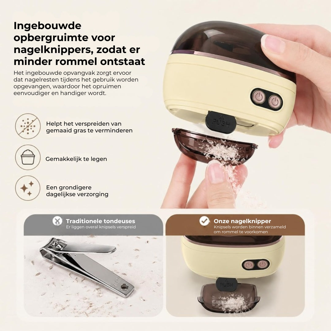 2-in-1 Elektrische Nagelknipper- en Polijster