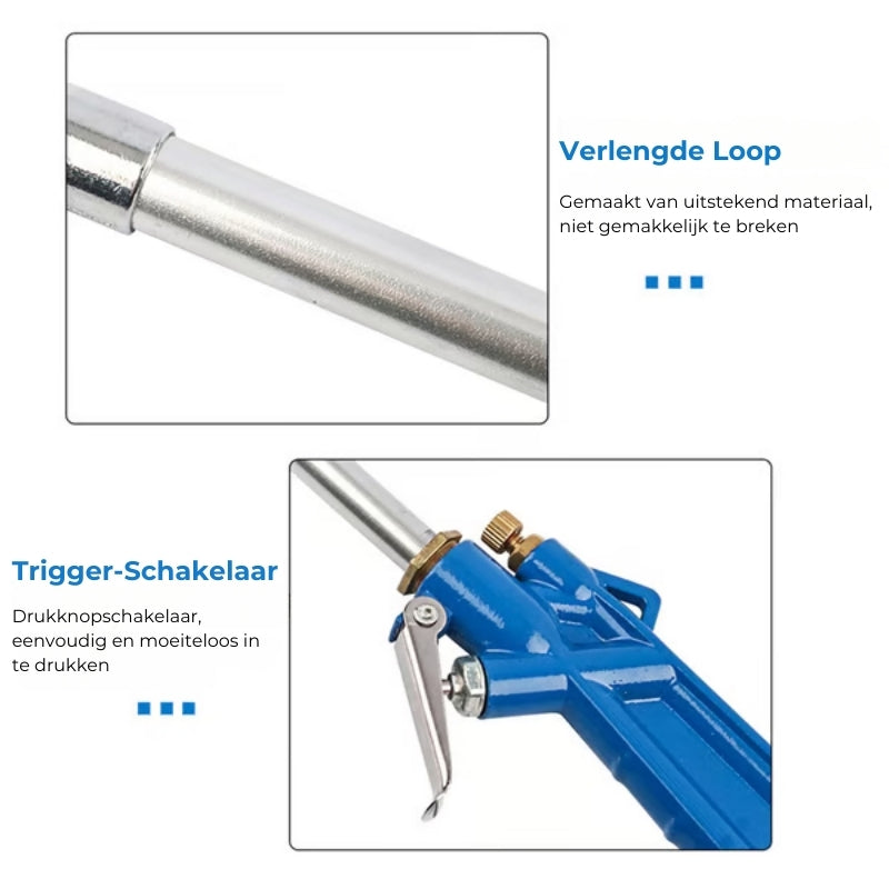 Perslucht Pistool met Watertoevoer
