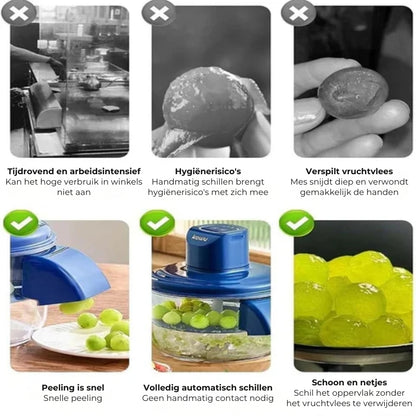 SwiftPeel – Automatische  multifunctionele fruit- en groentepeller