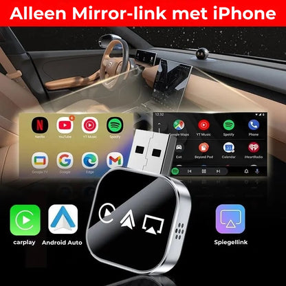 Draadloze Carplay Mirror Link-adapter