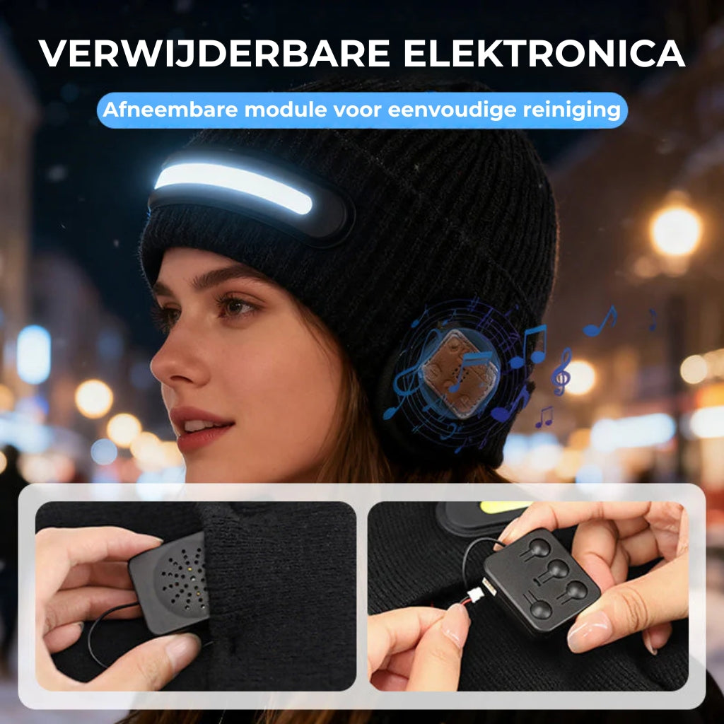 🔊 LED Bluetooth Beaniemuts