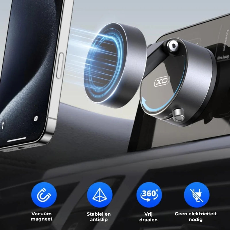 Magnetische en Opvouwbare Telefoonhouder met Zuignap