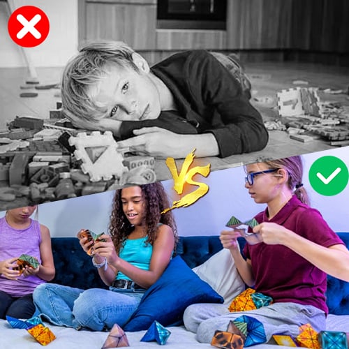 Magnetische fidget-kubus (meer dan 70 transformaties)