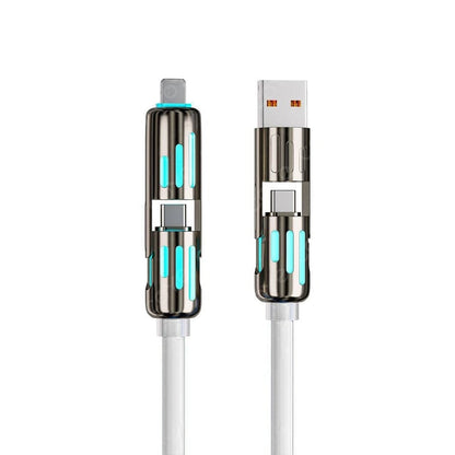 4-in-1 USB-oplaadkabel voor snel opladen met 240 W