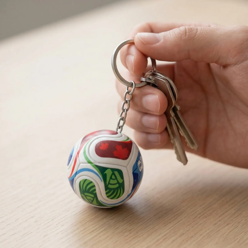 Wereldbeker en Voetbal Sleutelhanger