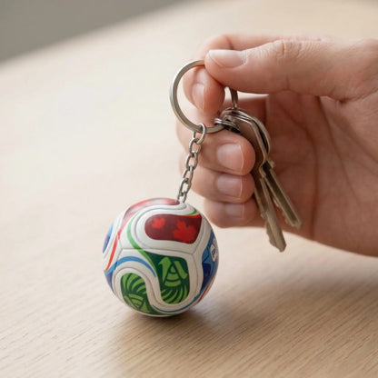 Wereldbeker en Voetbal Sleutelhanger