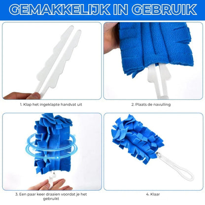 Herbruikbare stofdoek van fleece set