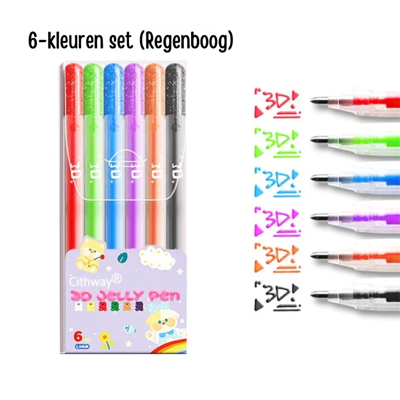 Cithway® 3D Gelei Pennenset (6/12 stuks)