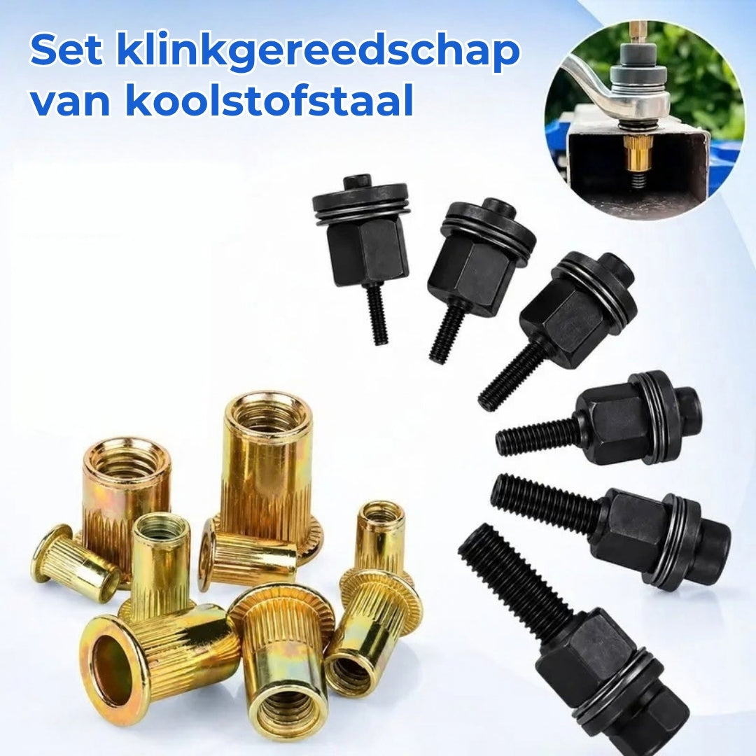 Klinkmoeradapterset voor Boormachines en Handmatige Bediening (M3-M8)