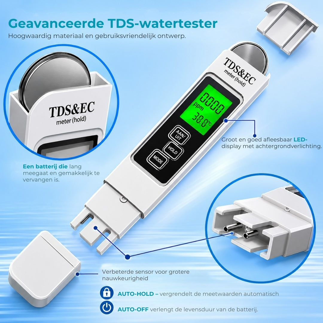 PureMeter 4-in-1 TDS-meter – Digitale watertester