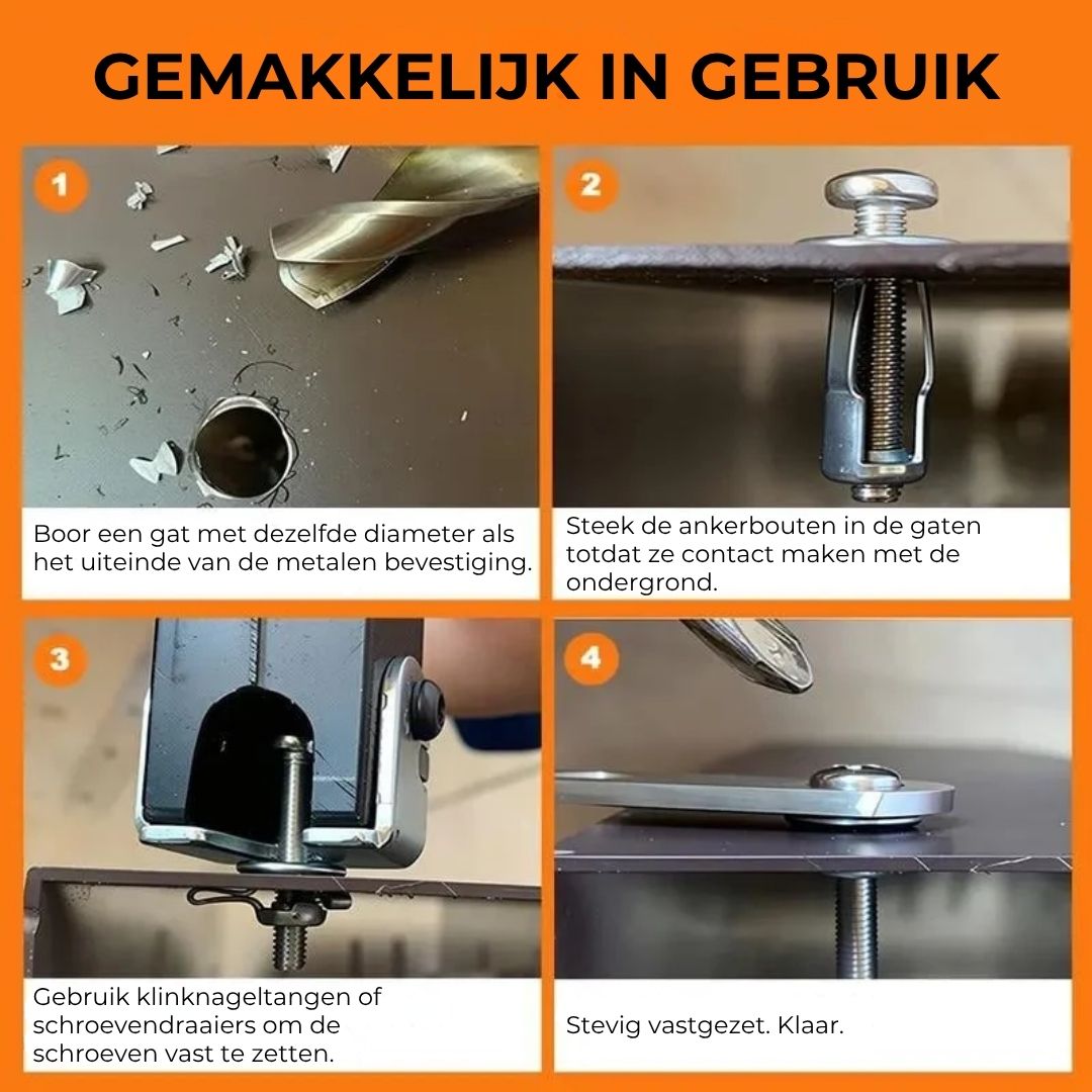Roestwerende Hollewandankers met Bloemblad-Spreiding