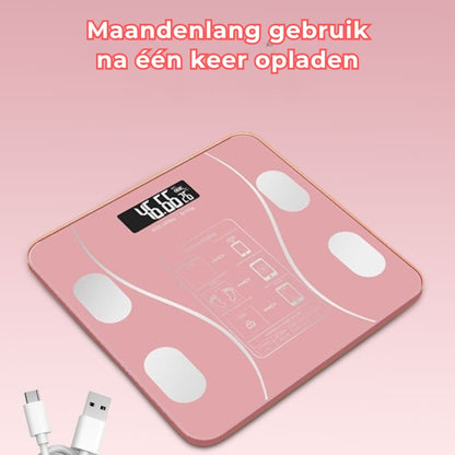 Gewicht, Lichaamsvet & BMI - Slimme digitale weegschaal