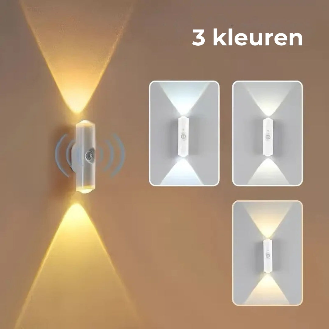 LED Wandlamp met Bewegingssensor – Draadloos, Dimbaar en USB Oplaadbaar