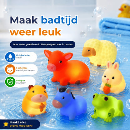 Watergeactiveerde LED Badspeeltjes - 6 Stuks