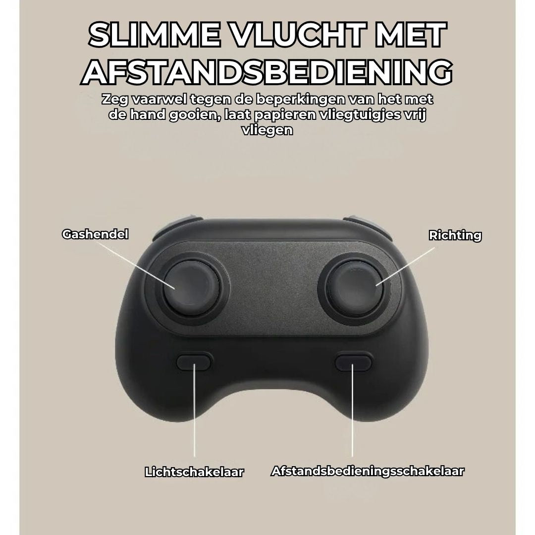 RC-ombouwset voor papieren vliegtuigjes