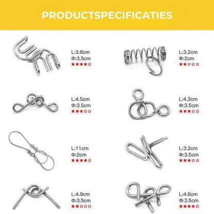 Hersenkraker Metalen Puzzelset