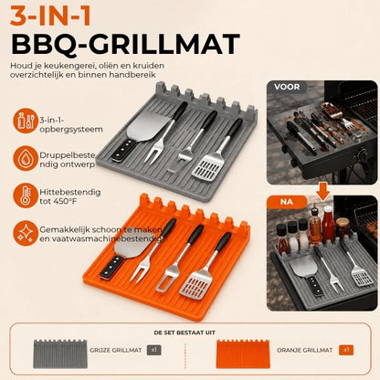 3-in-1 BBQ-Grillmat
