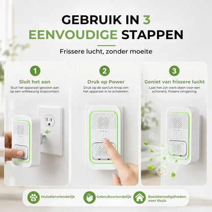 Ioniserende Luchtreiniger voor Huisdiergeurtjes