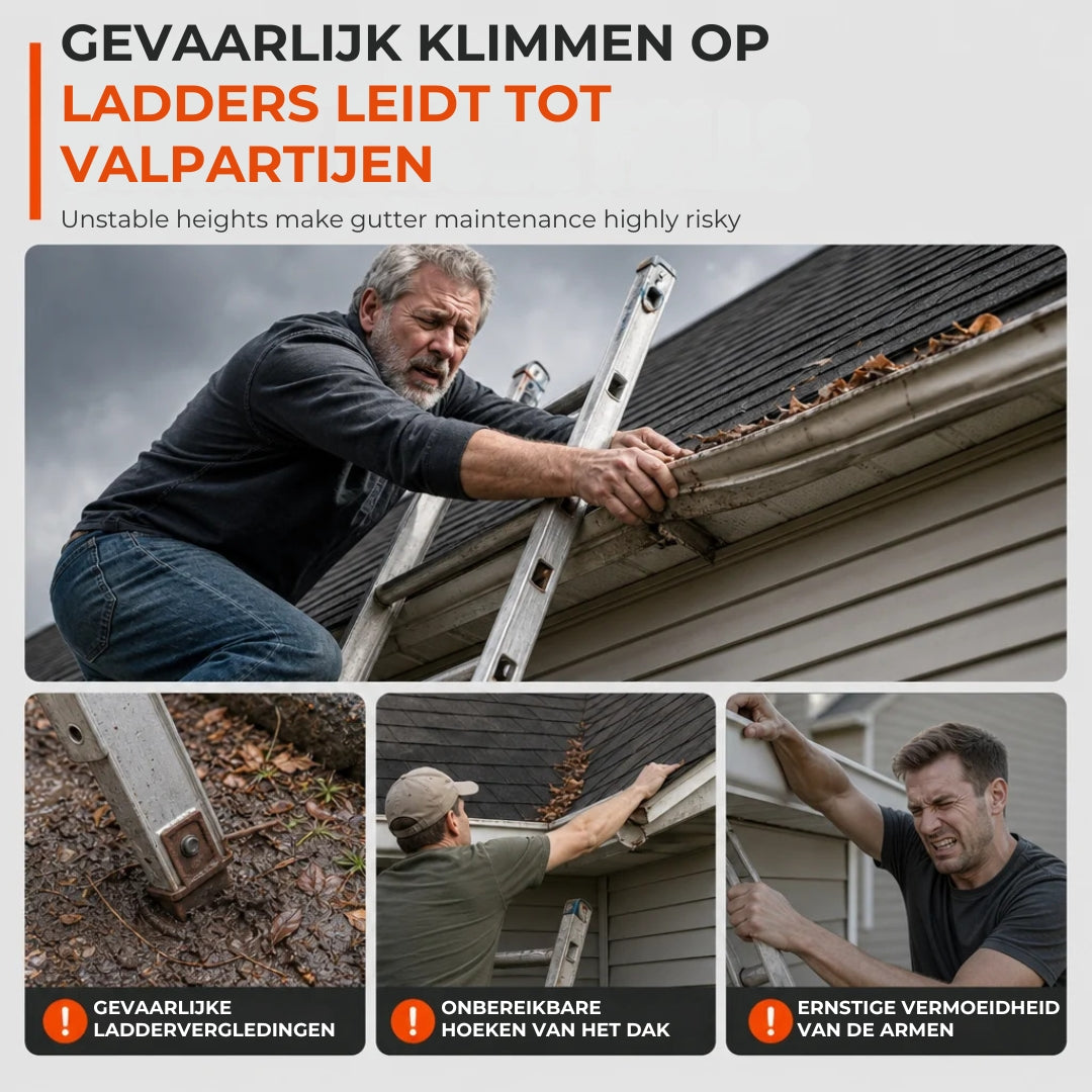 Ergonomische Dakgootreiniger