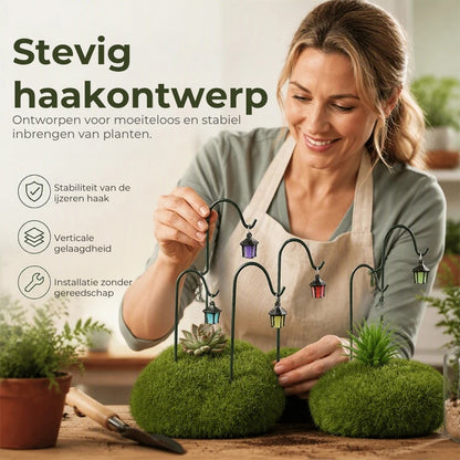 Glow-in-the-Dark Miniatuur Plantenlantaarns – 7 Stuks
