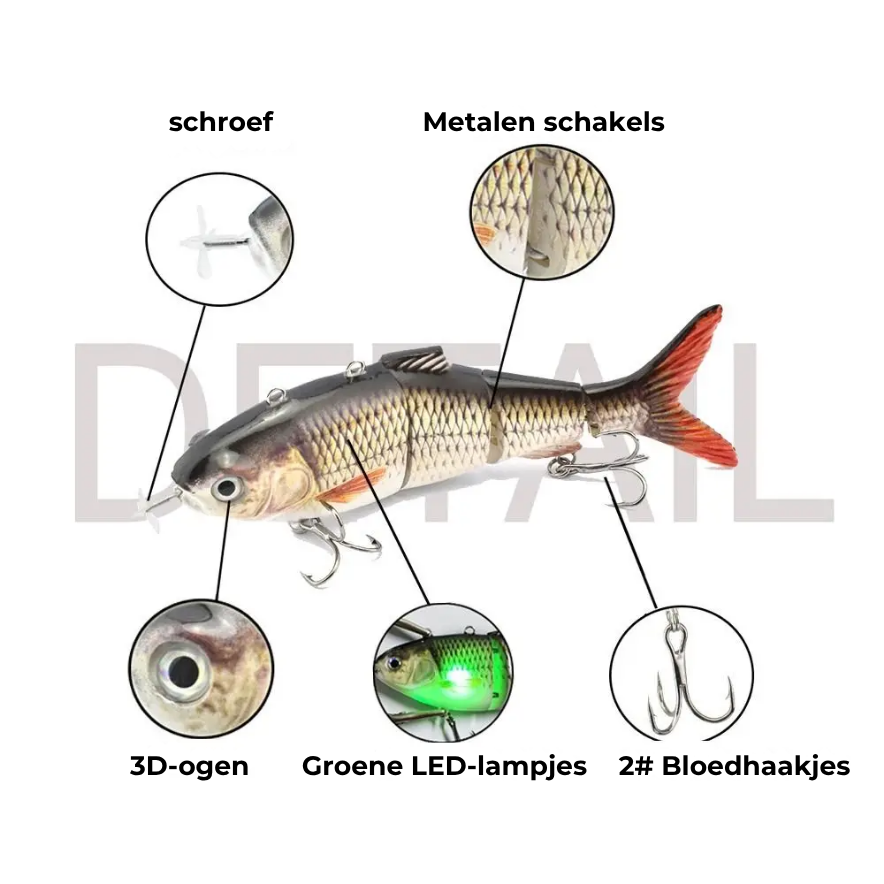 Bionische Zwemmende Vislokkers met Multi Gewricht Design