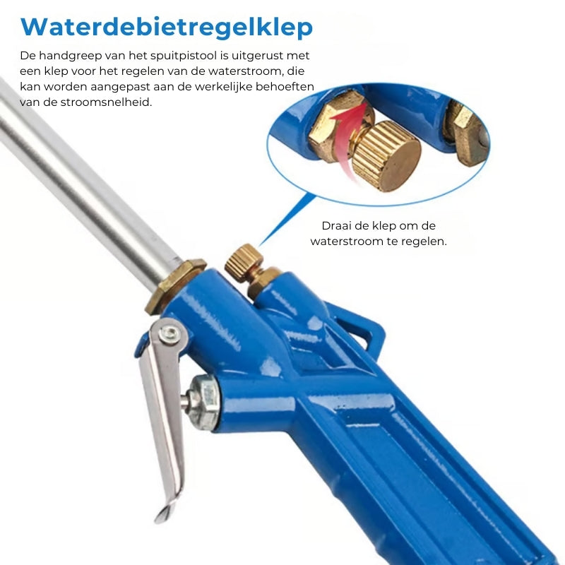 Perslucht Pistool met Watertoevoer