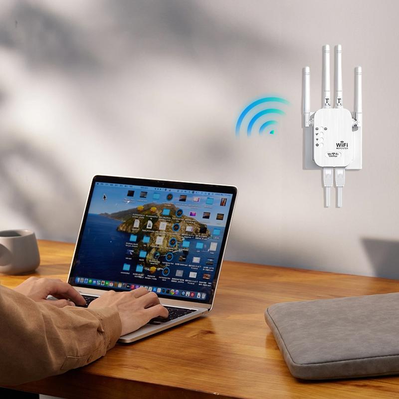 1200 Mbps wifi-extender – Dekking van 900m² en 50 apparaten