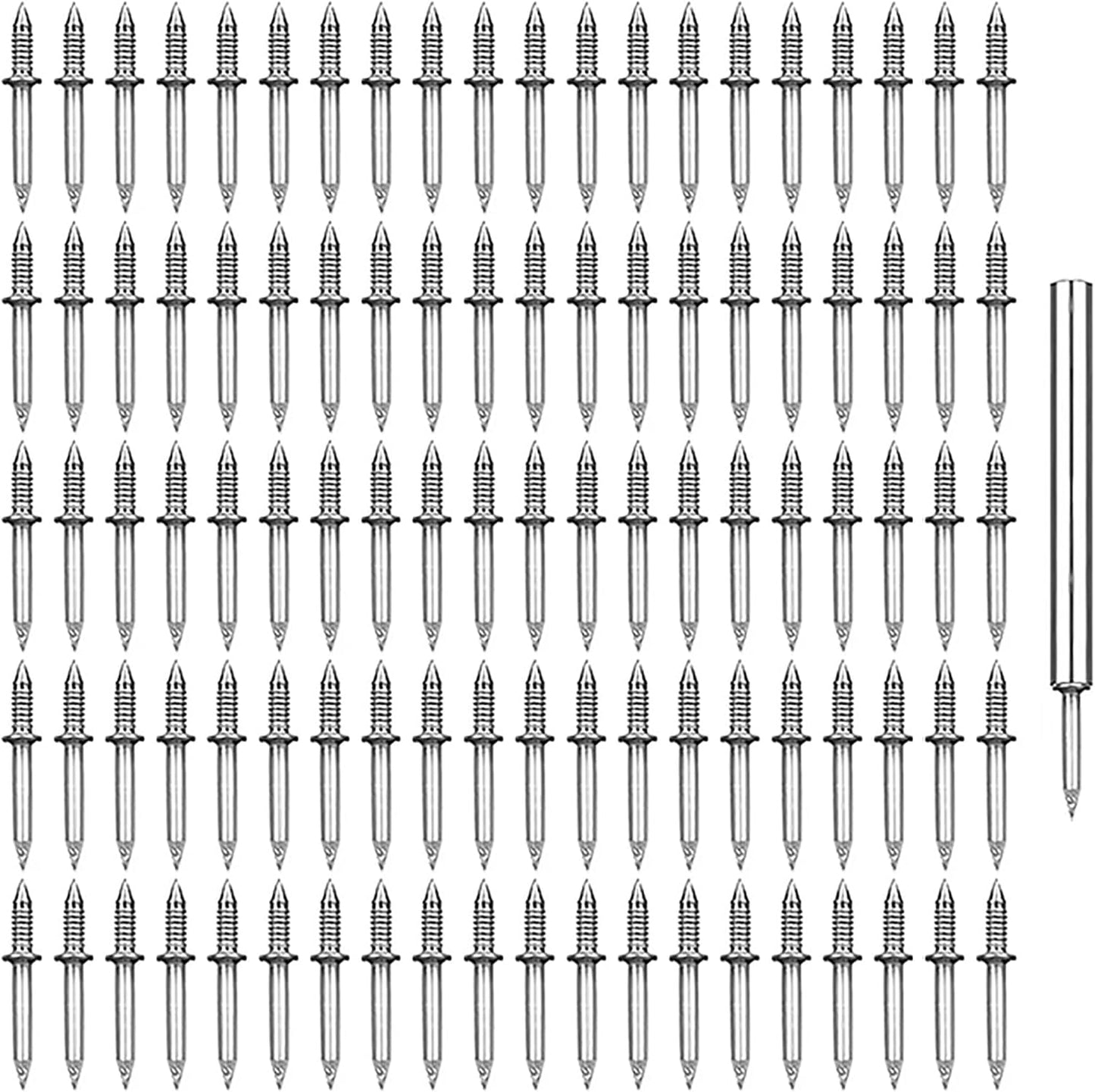 Naadloze 2-zijdige nagelspijkers (50 stuks)