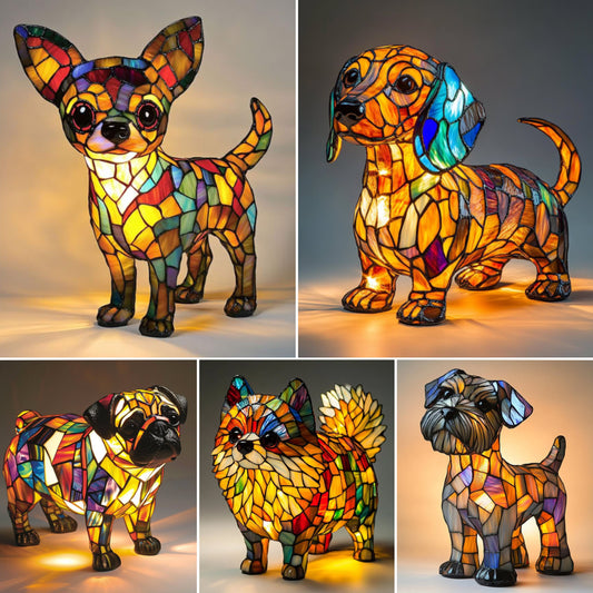 Grappige, schattige Hars Puppy Lampen
